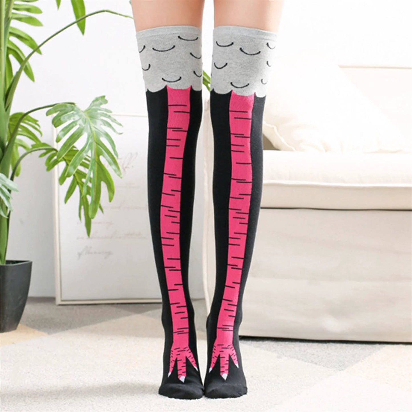 Funny Chicken Leg Socks (Thigh High)