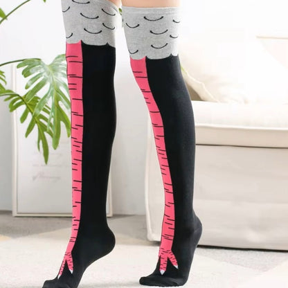 Funny Chicken Leg Socks (Thigh High)