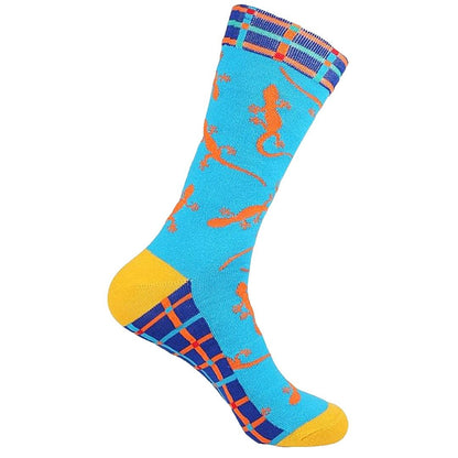 Gecko Lizard Pattern Socks from the Sock Panda (Adult Large) GeckoLizLg