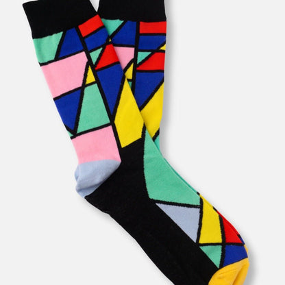 Geometric Pattern Socks from the Sock Panda (Adult Large - Men's Shoe Sizes 8-12) ColorGeoLg