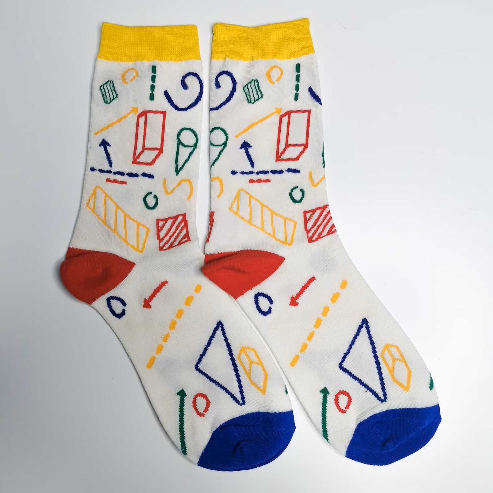 Geometry Patterned Socks from the Sock Panda (Adult Medium - Women's Shoe Sizes 5 - 10)