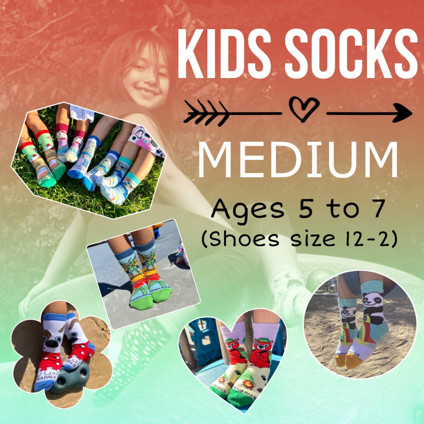 Gift Sets (4-Pack) - Ages 3-7 from the Sock Panda