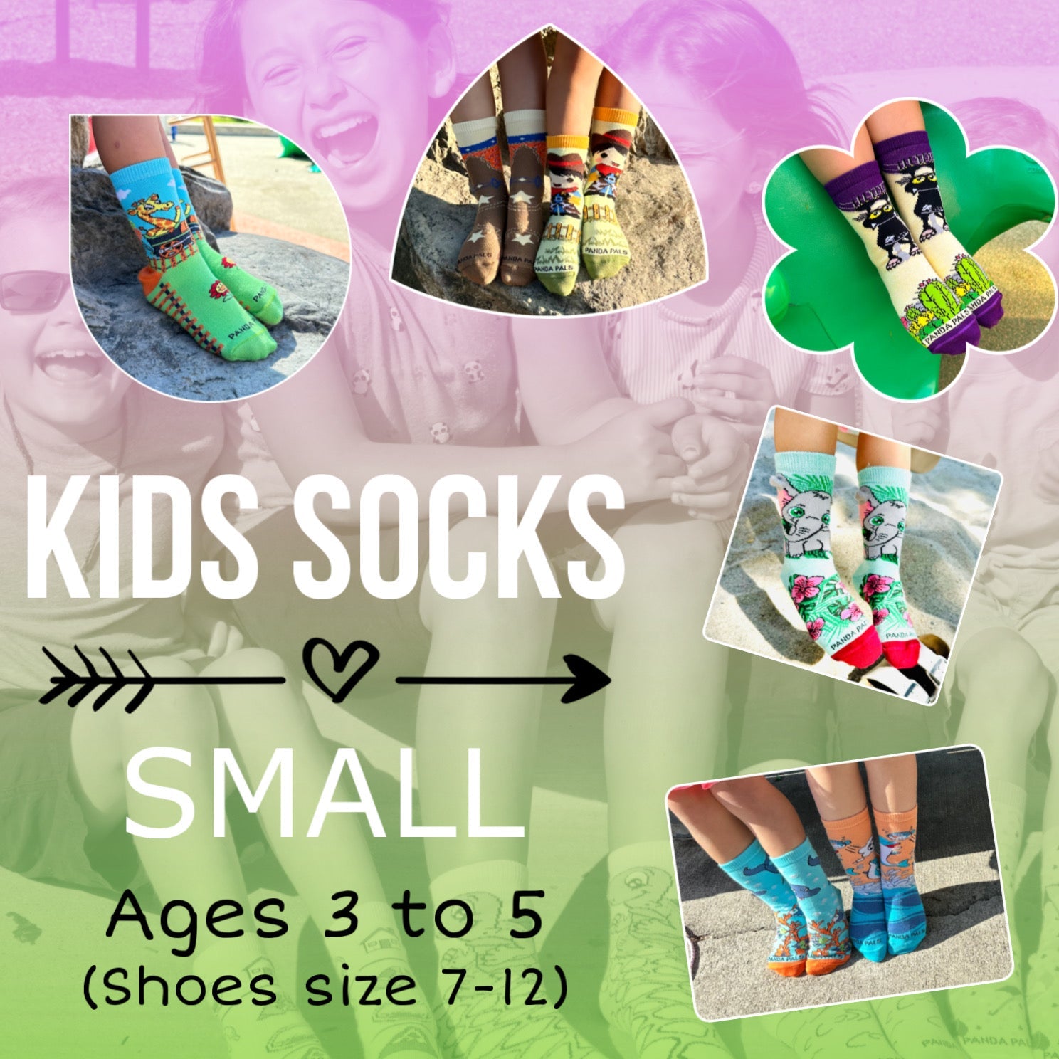 Gift Sets (4-Pack) - Ages 3-7 from the Sock Panda