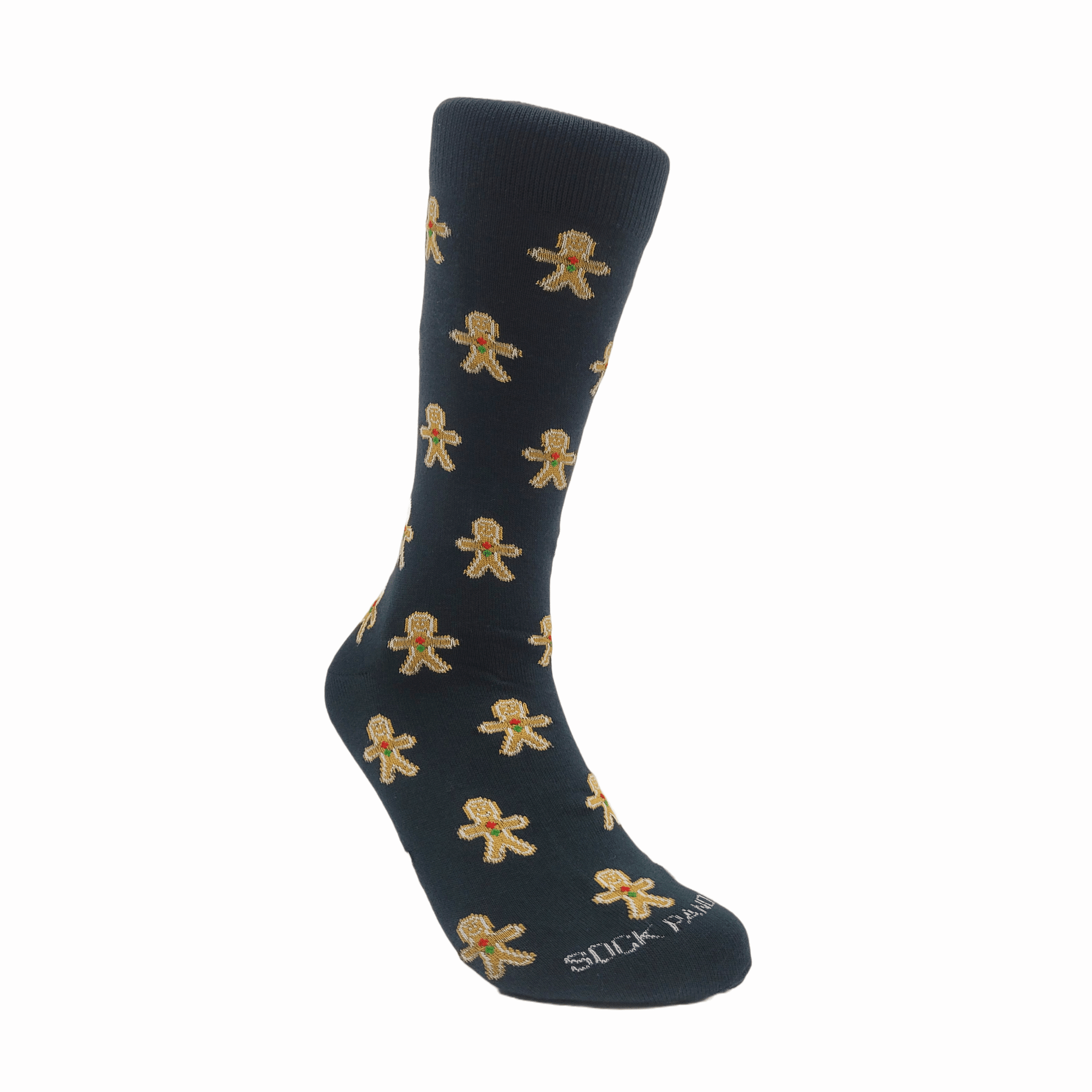 Gingerbread Man Patterned Socks from the Sock Panda (Adult Large - Men's Shoe Sizes 8 - 12)