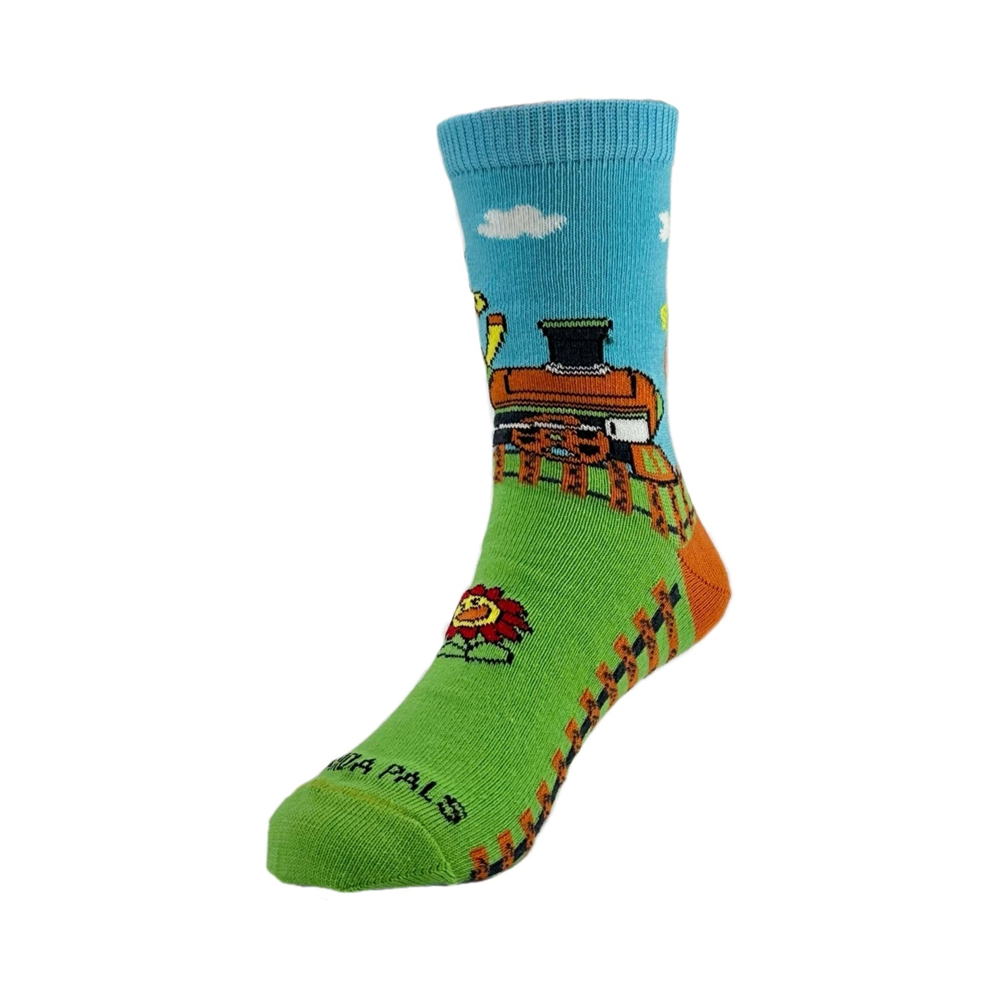 Giraffe in a Train Socks from the Sock Panda (Ages 3 - 7)