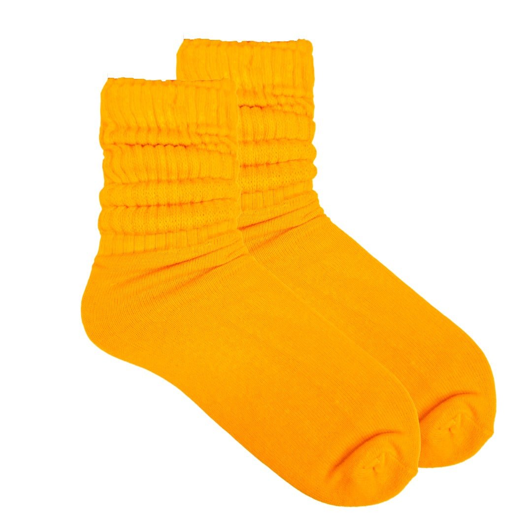 Gold Slouch Socks (Adult Medium - Women's Shoe Sizes 5 - 10)