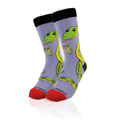 Happy Tree Snake with Babies Socks from the Sock Panda (Adult Small)
