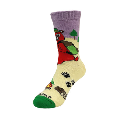 Hiking Bear Socks from the Sock Panda (Age 3 - 7)