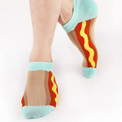 Hot Dog Ankle Socks from the Sock Panda