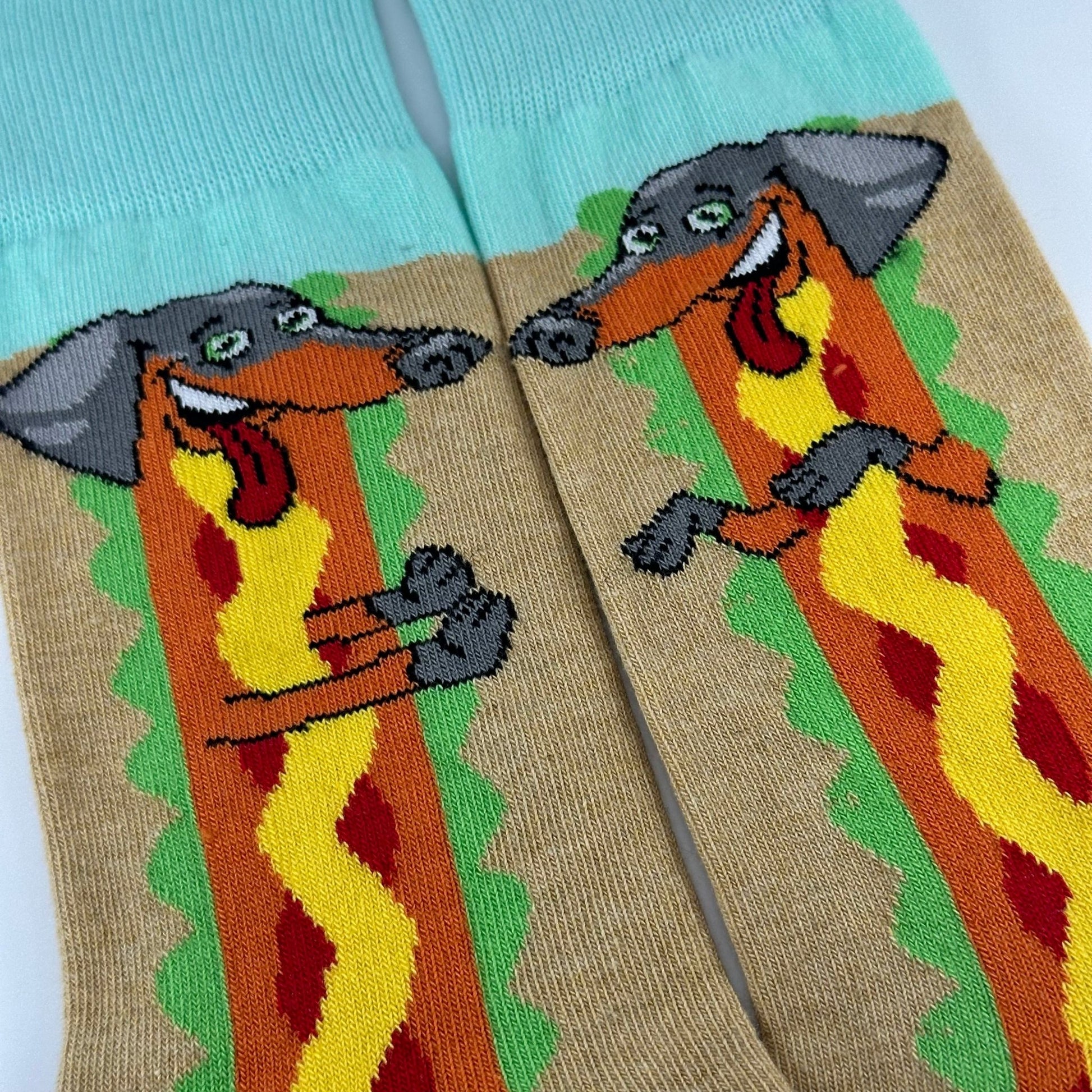 Hot Dog from the Sock Panda (Adult Small - Shoe Sizes 2 - 5)