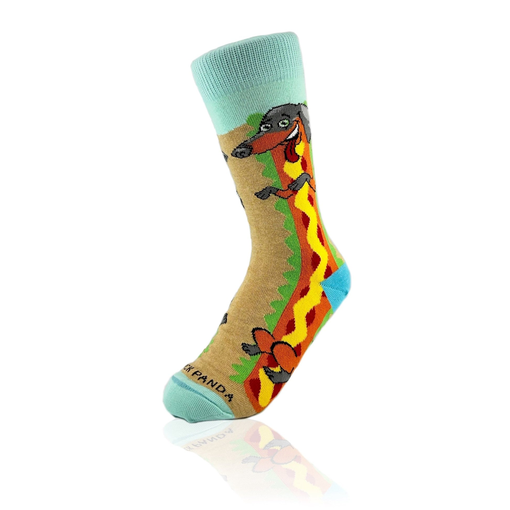 Hot Dog from the Sock Panda (Adult Small - Shoe Sizes 2 - 5)