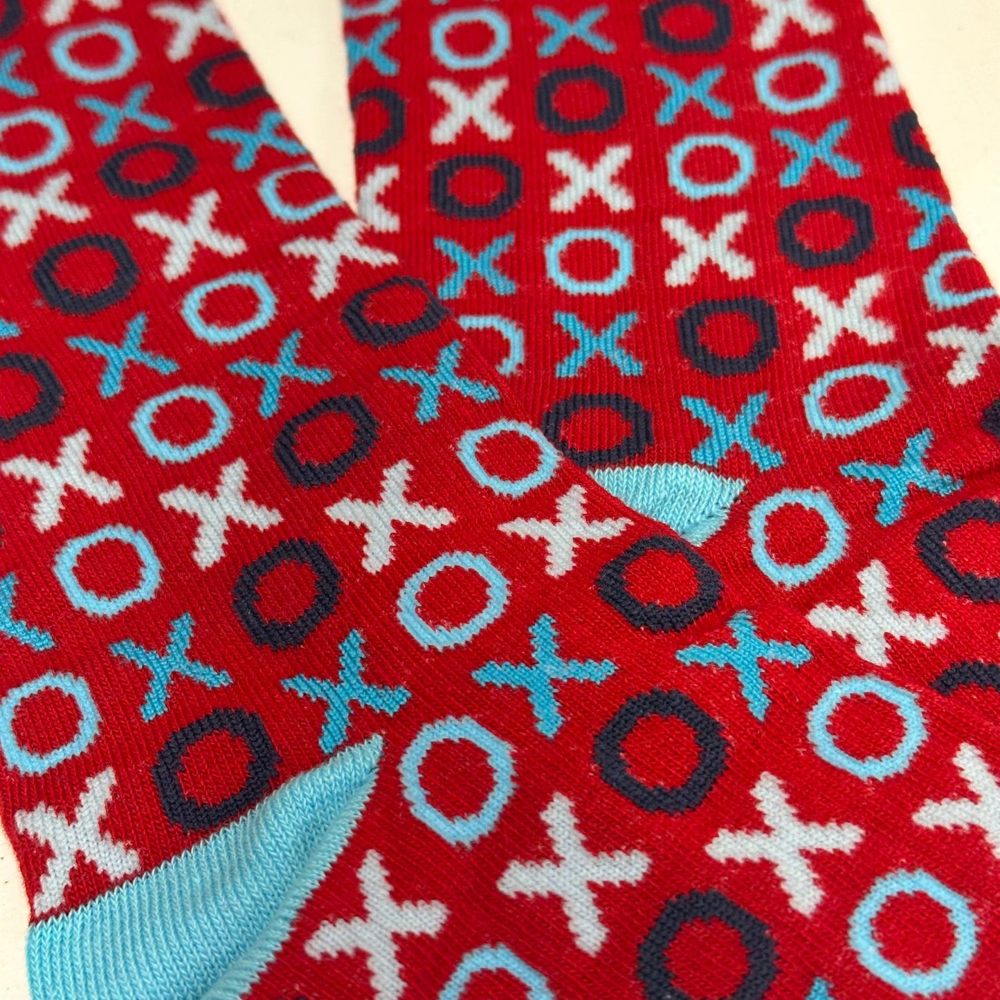 Hugs and Kisses (xoxo) Love Patterned Office Socks