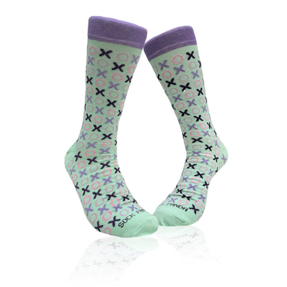 Hugs and Kisses (xoxo) Love Patterned Office Socks