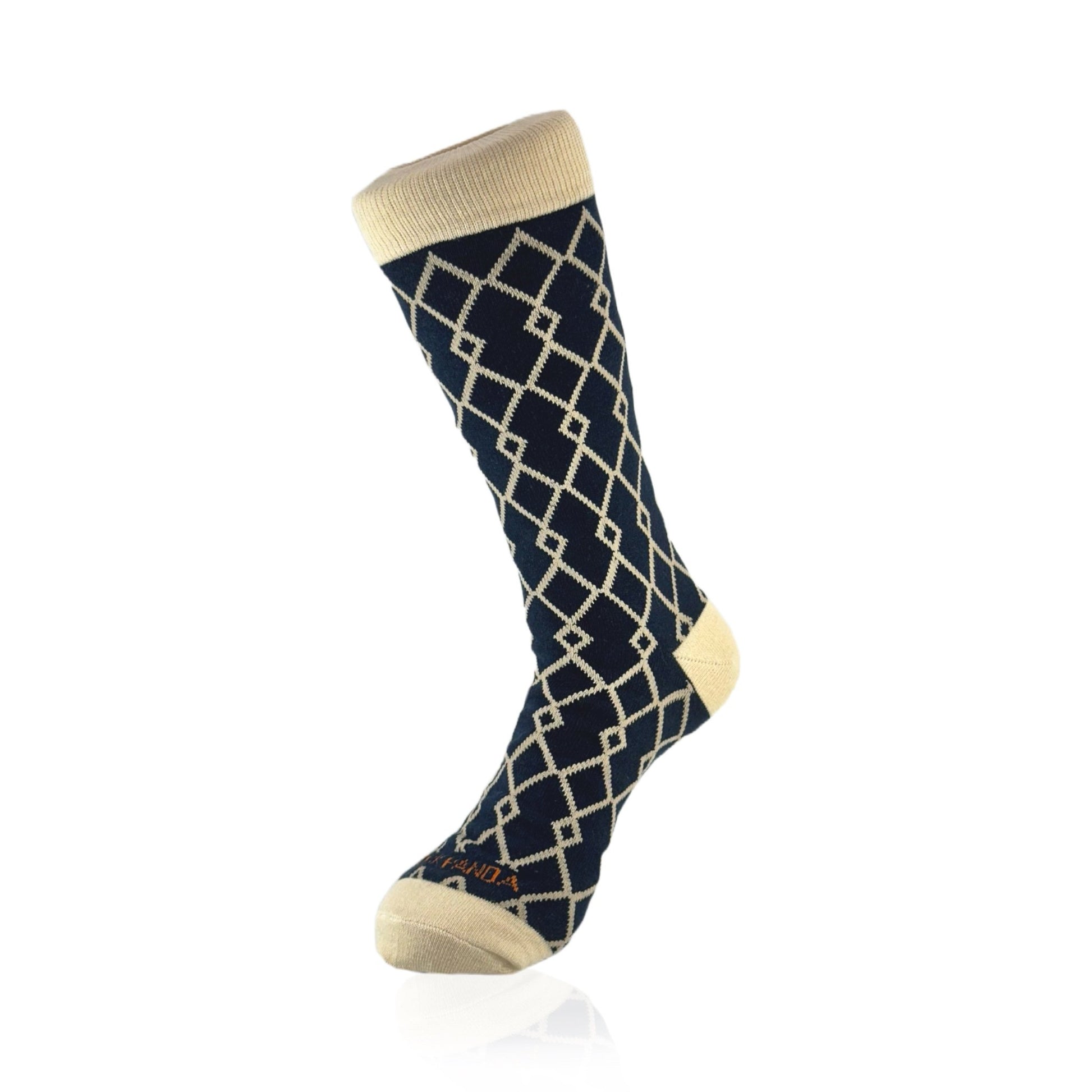 Interlocking Diamond Pattern Socks from the Sock Panda (Adult Large - Men's Shoe Sizes 8 - 12)