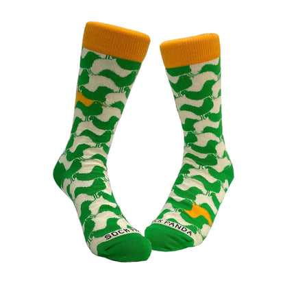 Interlocking Turkey Patterned Socks from the Sock Panda (Adult Small - Shoe Sizes 2 - 5)