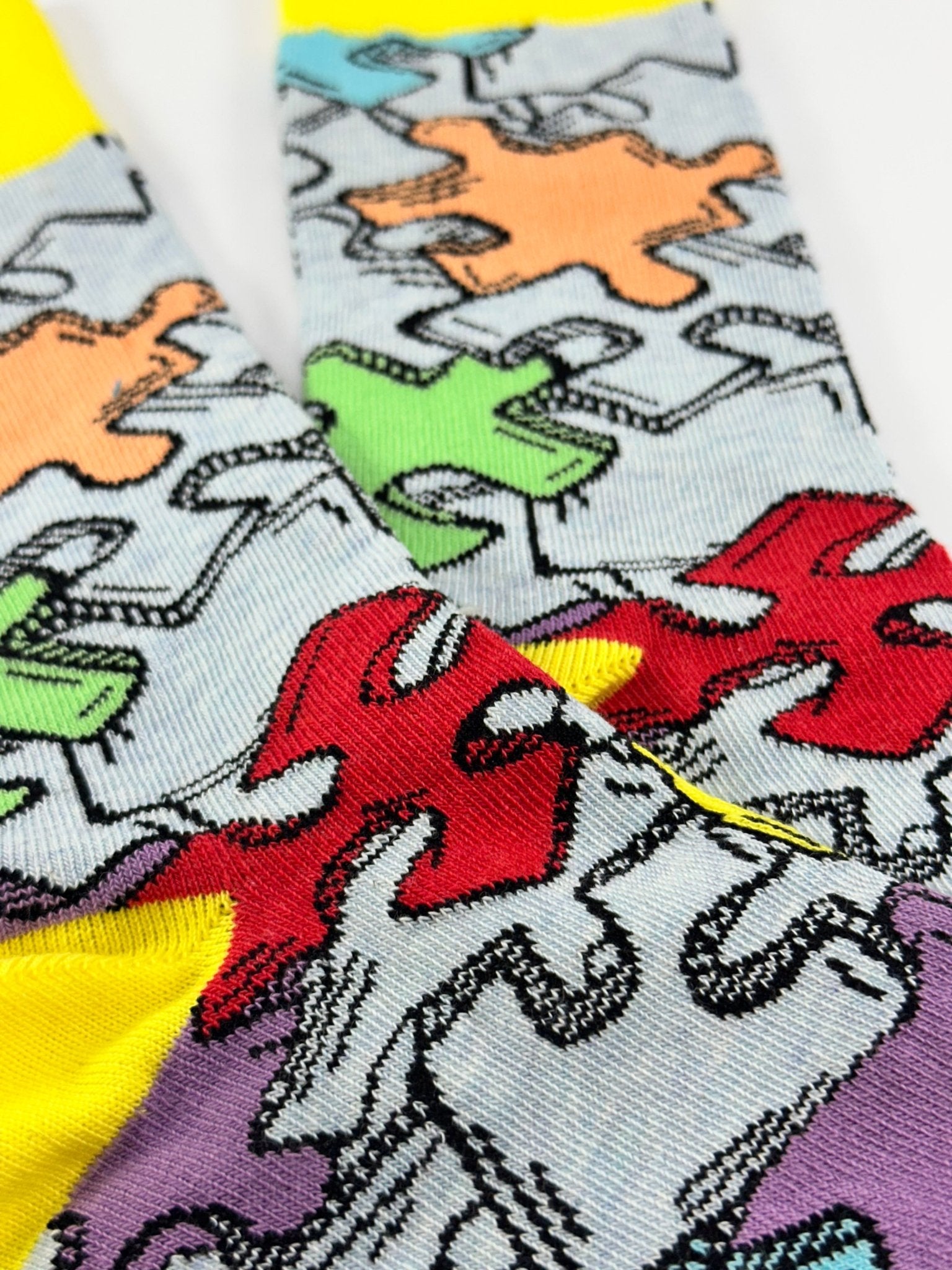 Jigsaw Puzzle Pattern Socks from the Sock Panda