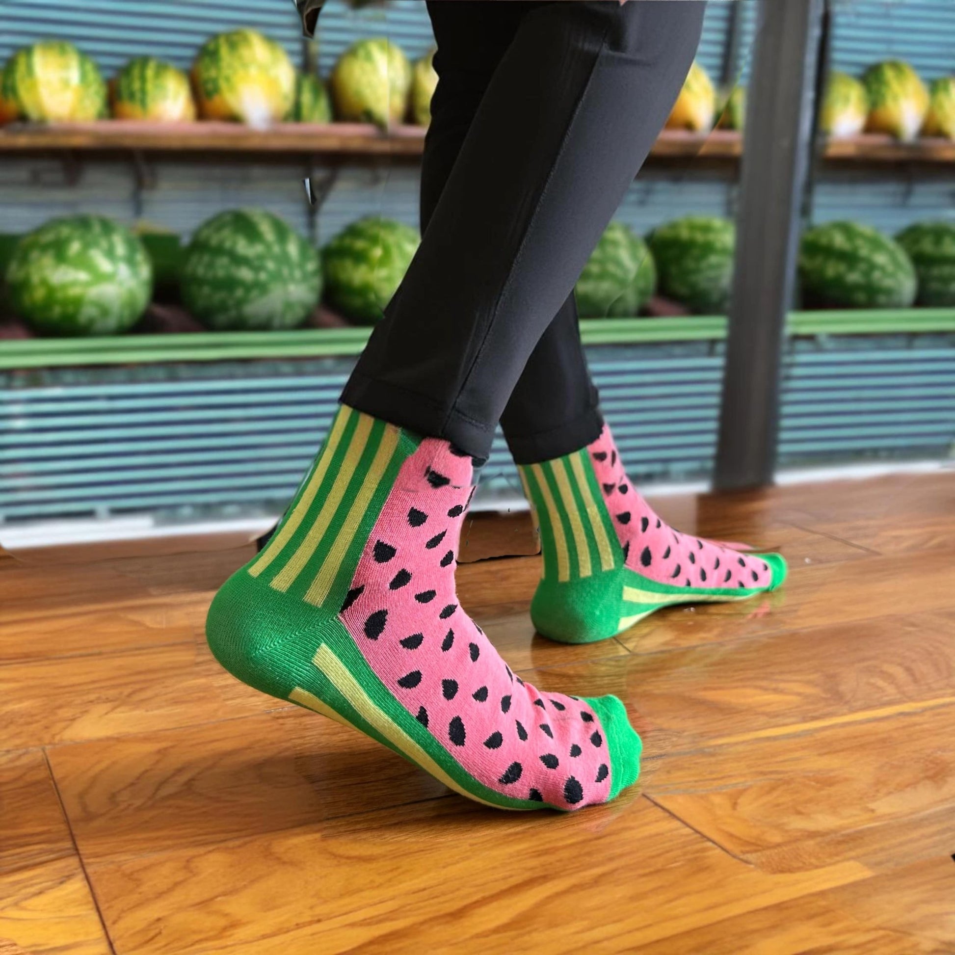 Juicy Watermelon Socks from the Sock Panda