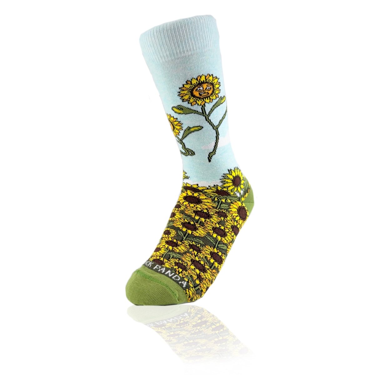Jumping Sunflower Socks from the Socks Panda (Adult Small) JumpSunflowerSm