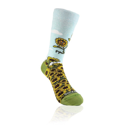 Jumping Sunflower Socks from the Socks Panda (Adult Small) JumpSunflowerSm