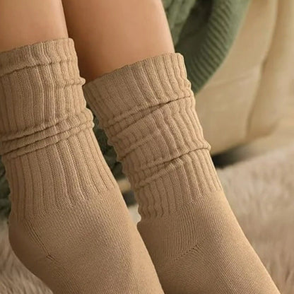Khaki Slouch Socks (Adult Medium - Women's Shoe Sizes 5 - 10)