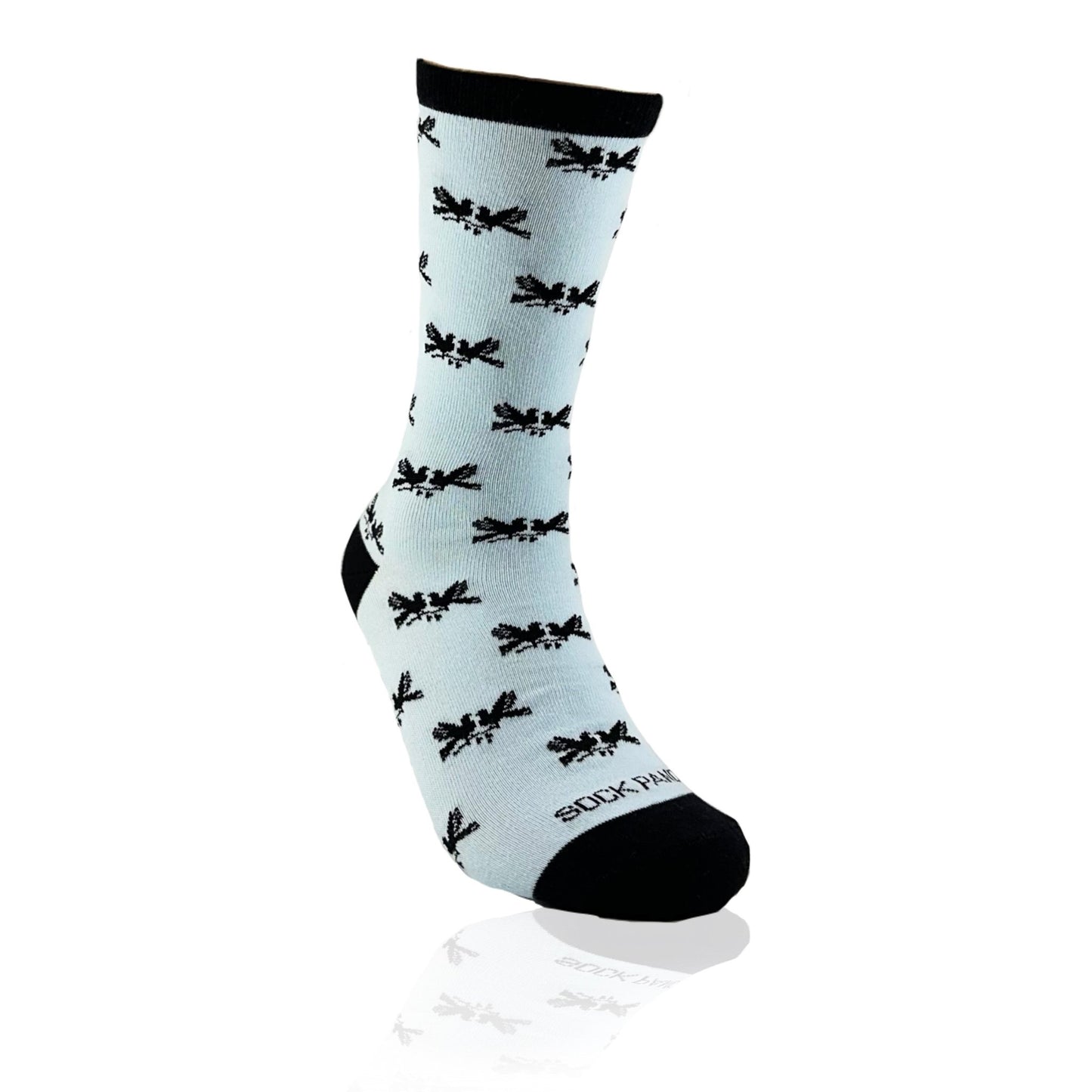Kissing Love Birds Silhouette Socks from the Sock Panda (Adult Medium)