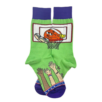 Lazy Basketball Socks from the Sock Panda (Adult Small)