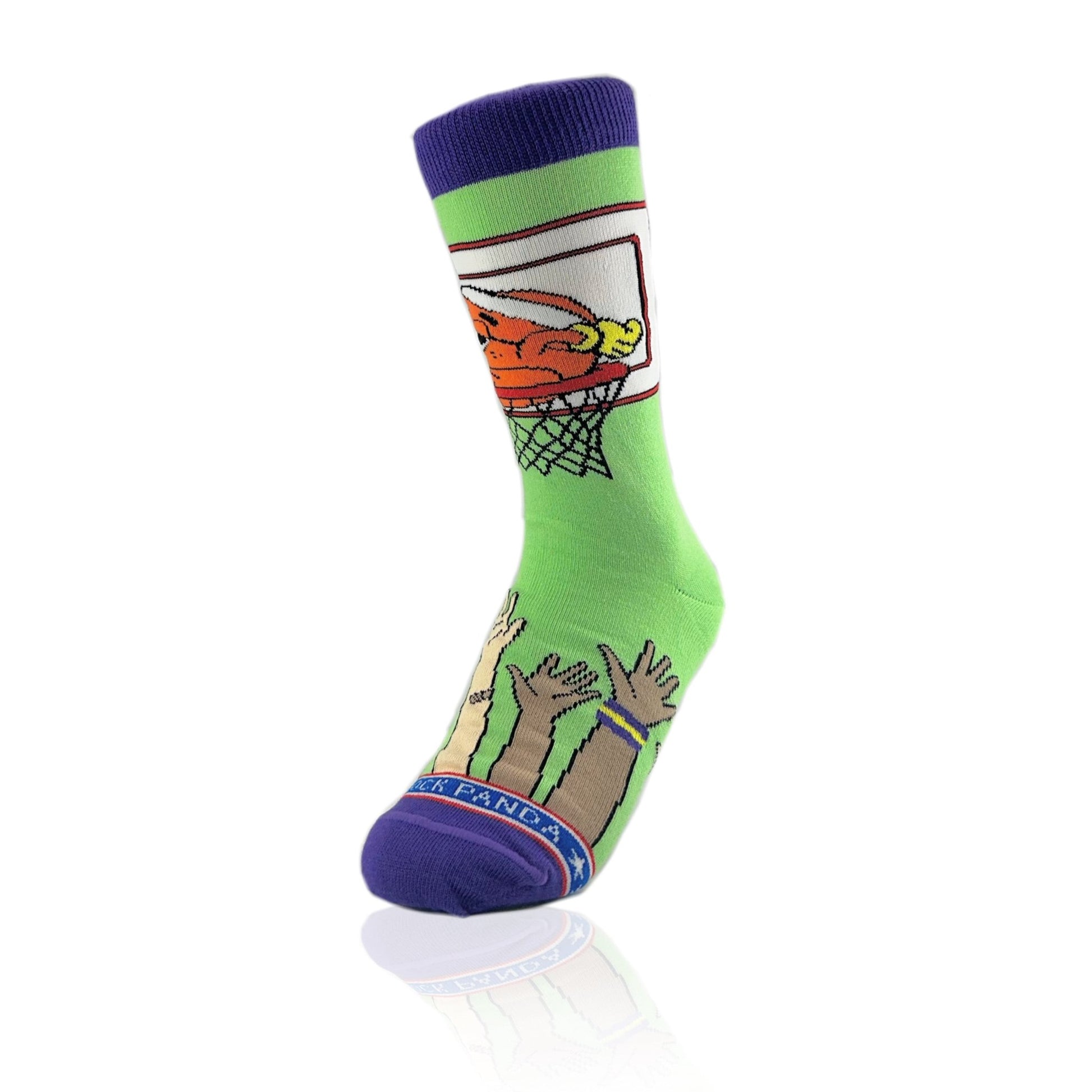 Lazy Basketball Socks from the Sock Panda (Adult Small)