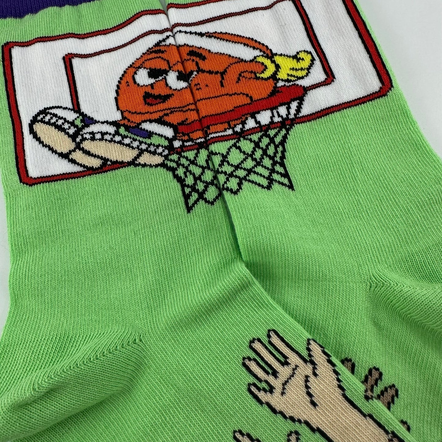 Lazy Basketball Socks from the Sock Panda (Adult Small)