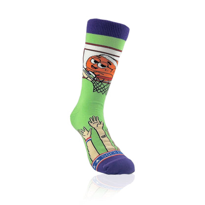 Lazy Basketball Socks from the Sock Panda (Adult Small)