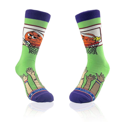 Lazy Basketball Socks from the Sock Panda (Adult Small)