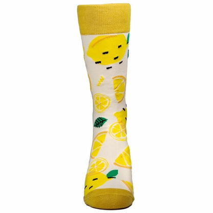 Lemon Patterned Socks from the Sock Panda (Adult Large - Men's Shoe Sizes 8 - 12)