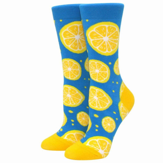 Lemon Patterned Socks from the Sock Panda (Adult Medium) LemonPrettyMd