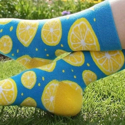 Lemon Patterned Socks from the Sock Panda (Adult Medium) LemonPrettyMd