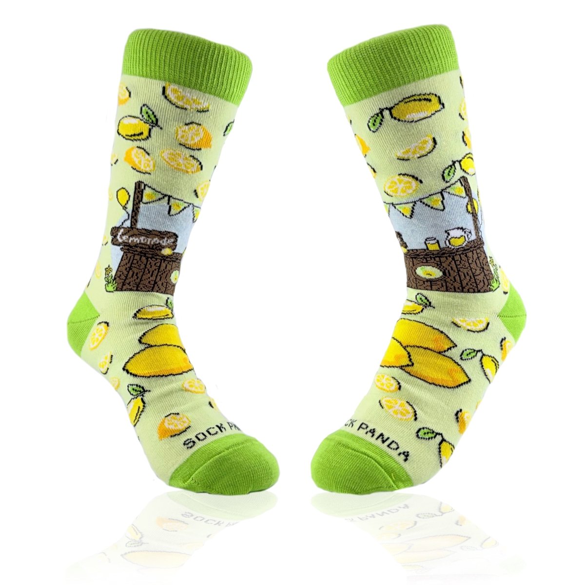 Lemonade Stand Socks from the Socks Panda (Adult Small) LemonStandSm