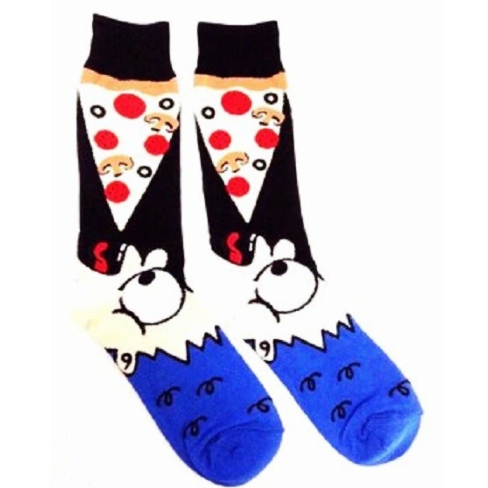 Let's Eat Pizza Socks (Adult Large - Men's Shoe Sizes 8 - 12) NV029