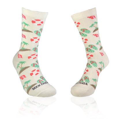Life is a Beach Pattern Socks from the Sock Panda (Adult Medium)