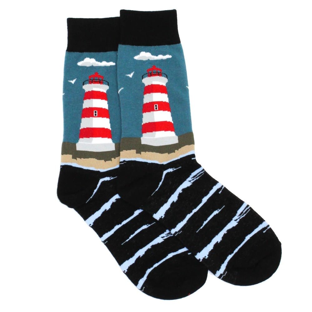 Lighthouse Socks from the Sock Panda (Adult Medium) LighthouseMd