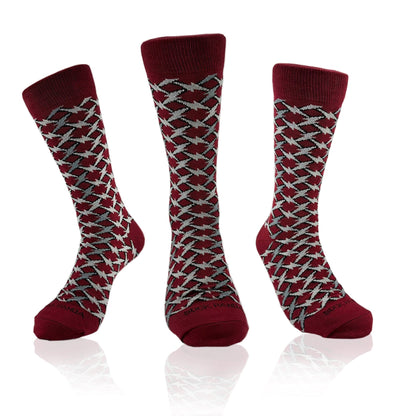 Lightning Diamond Pattern Socks from the Sock Panda (Adult Large)