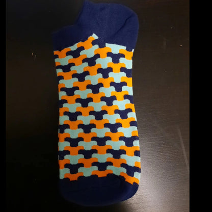 Links Patterned Ankle Socks (Adult Large - Men's Shoe Sizes 8 - 12)