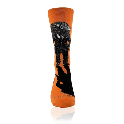 Lion Businessman Socks from the Sock Panda (Adult Large) LionBusinessLg