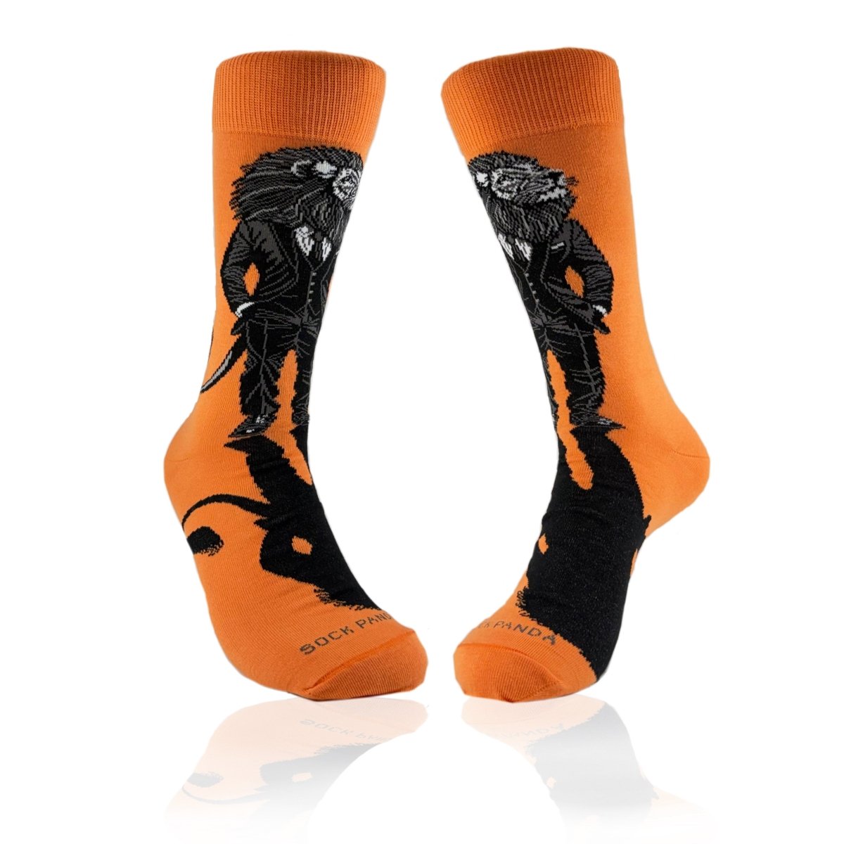 Lion Businessman Socks from the Sock Panda (Adult Large) LionBusinessLg