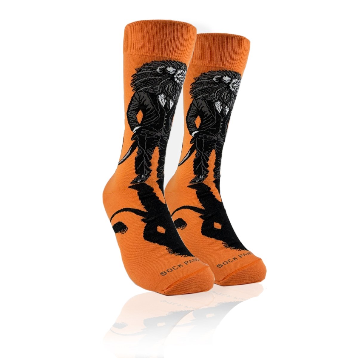 Lion Businessman Socks from the Sock Panda (Adult Large) LionBusinessLg