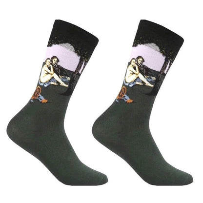 Luncheon On the Grass Manet Famous Art Socks