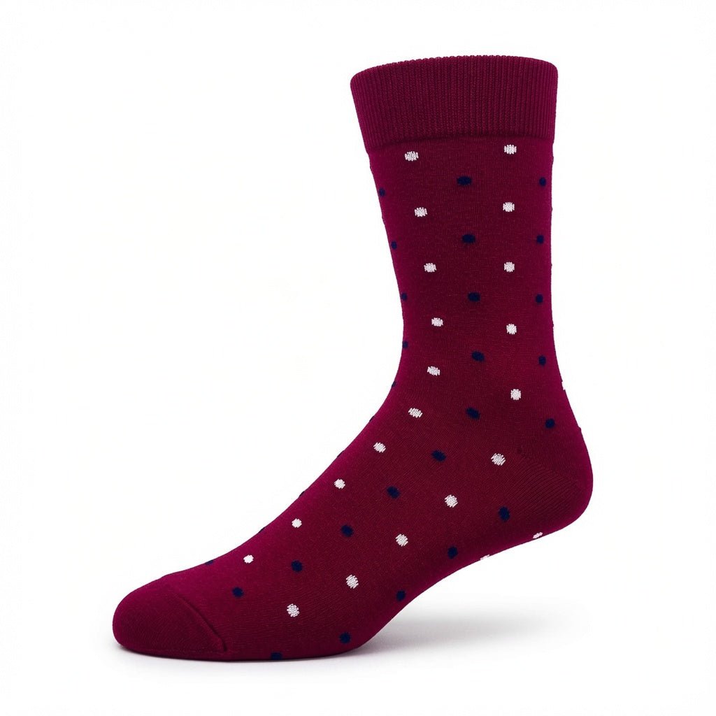 Magenta Polka Dots Socks from the Sock Panda (Adult Large) MagentaPolkaLg