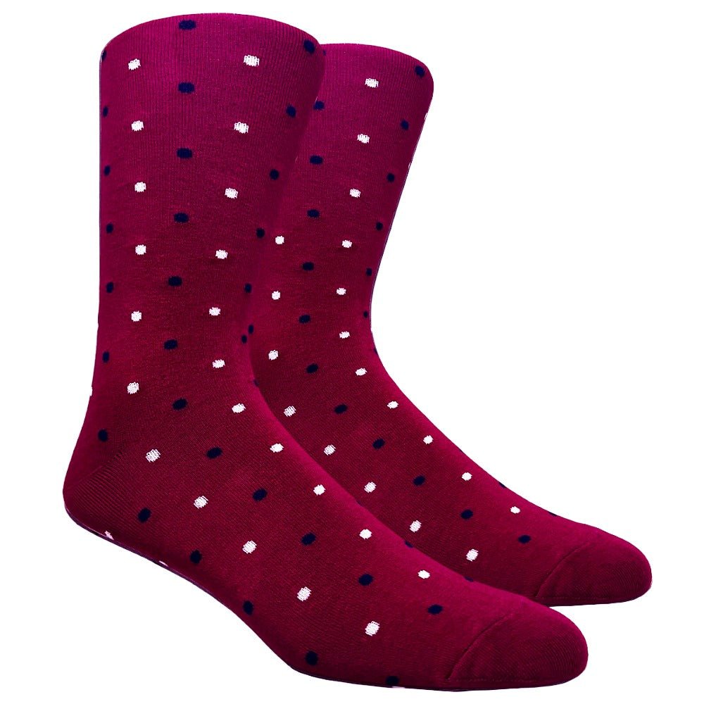 Magenta Polka Dots Socks from the Sock Panda (Adult Large) MagentaPolkaLg