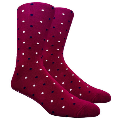 Magenta Polka Dots Socks from the Sock Panda (Adult Large) MagentaPolkaLg