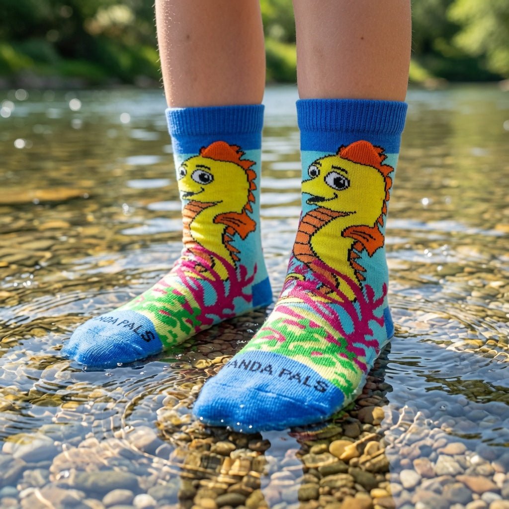 Magical Seahorse Socks from the Sock Panda (Ages 3-7) SeahorsePalMd