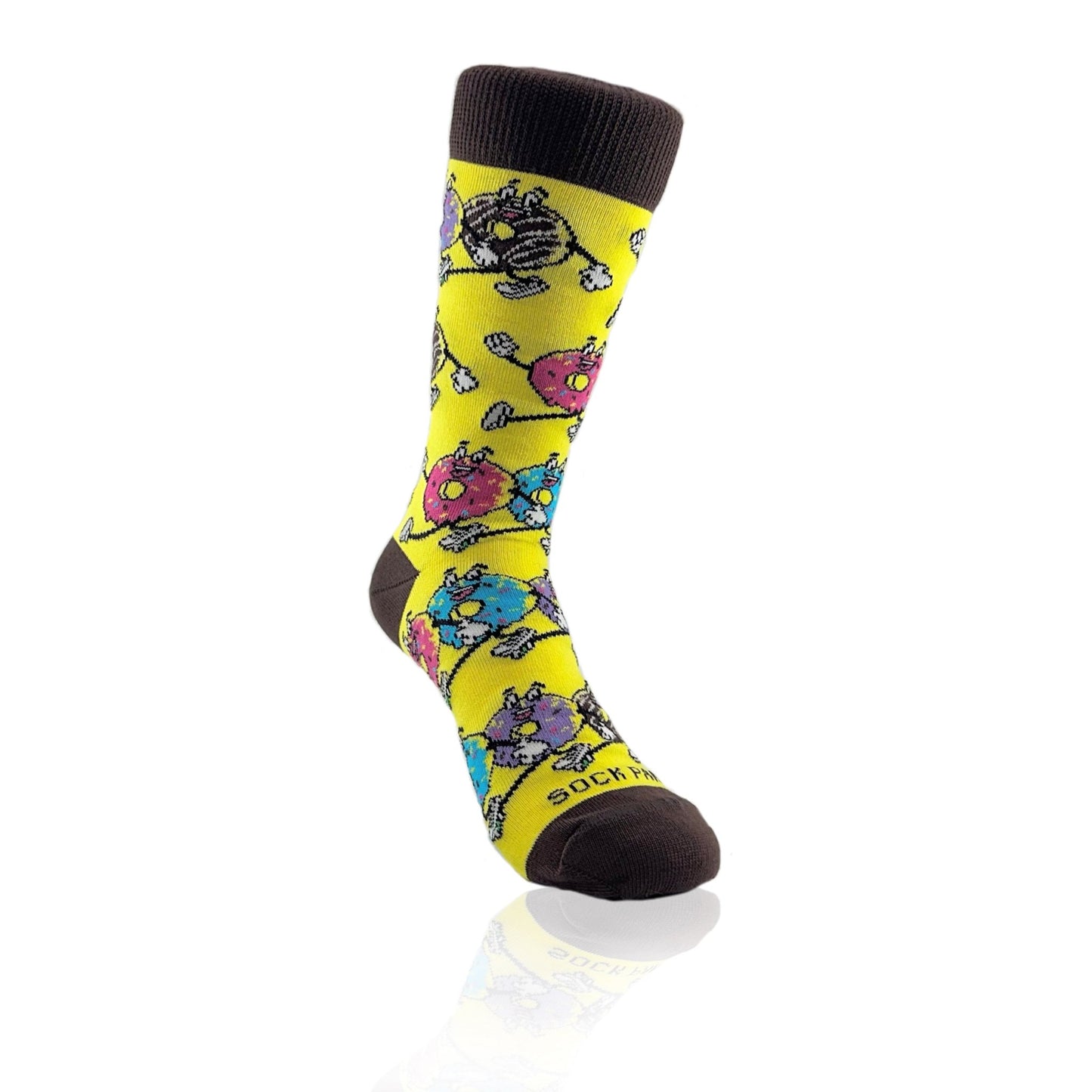 Marching Donuts Socks from the Sock Panda (Adult Small)