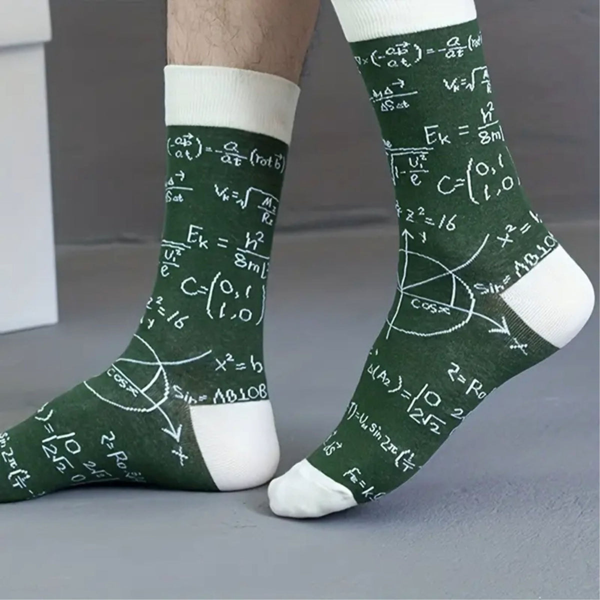 Math Fluffy Socks Math Patterned Socks from the Sock Panda