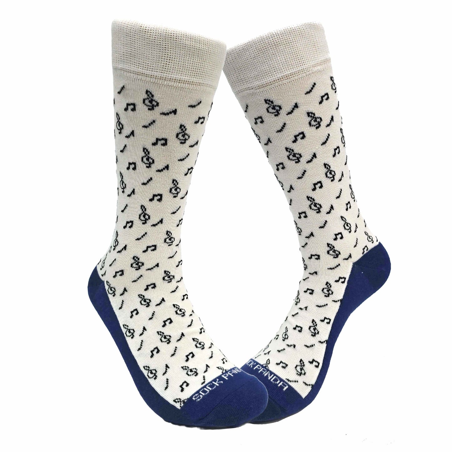 Melodic and Sophisticated Music Note Pattern Socks (Adult Large)